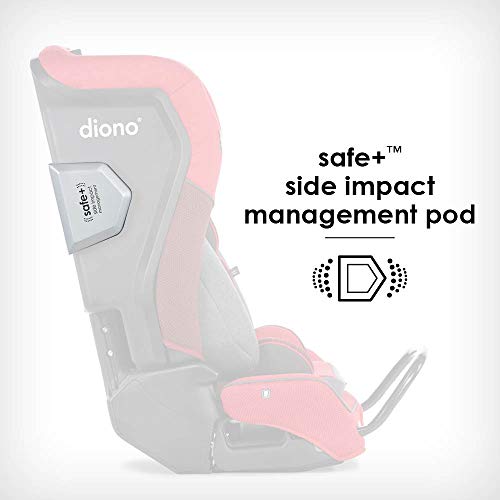 Diono Radian 3QXT SafePlus 4-in-1 Rear and Forward Facing Convertible Car Seat, Safe Plus Engineering, 4 Stage Infant Protection, 10 Years 1 Car Seat, Slim Fit 3 Across, Yellow Mineral