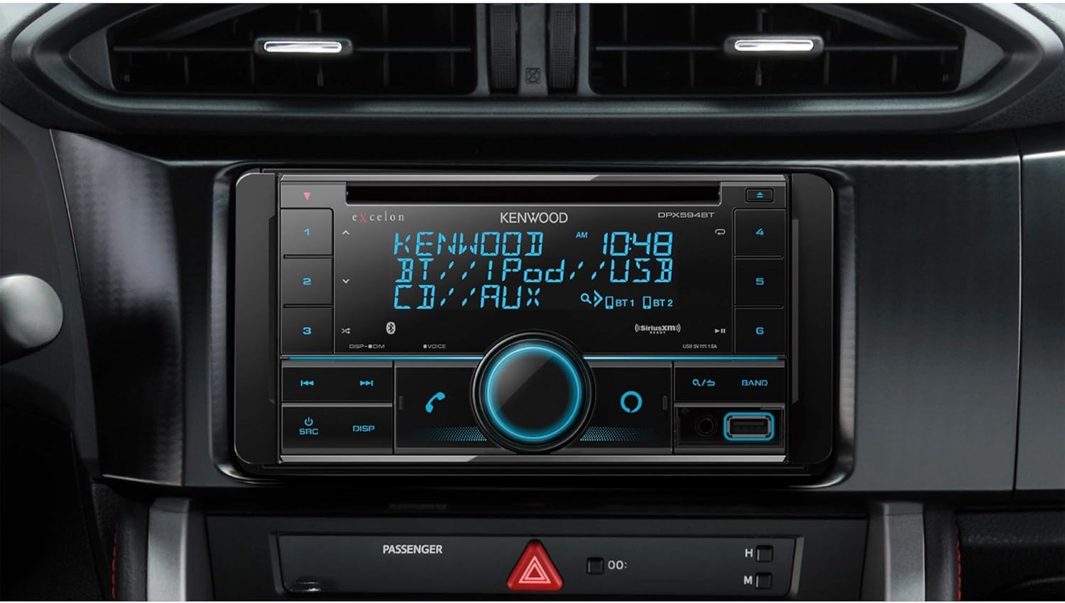 Kenwood DPX594BT Excelon CD Car Receiver with Bluetooth and Amazon Alexa Built-in