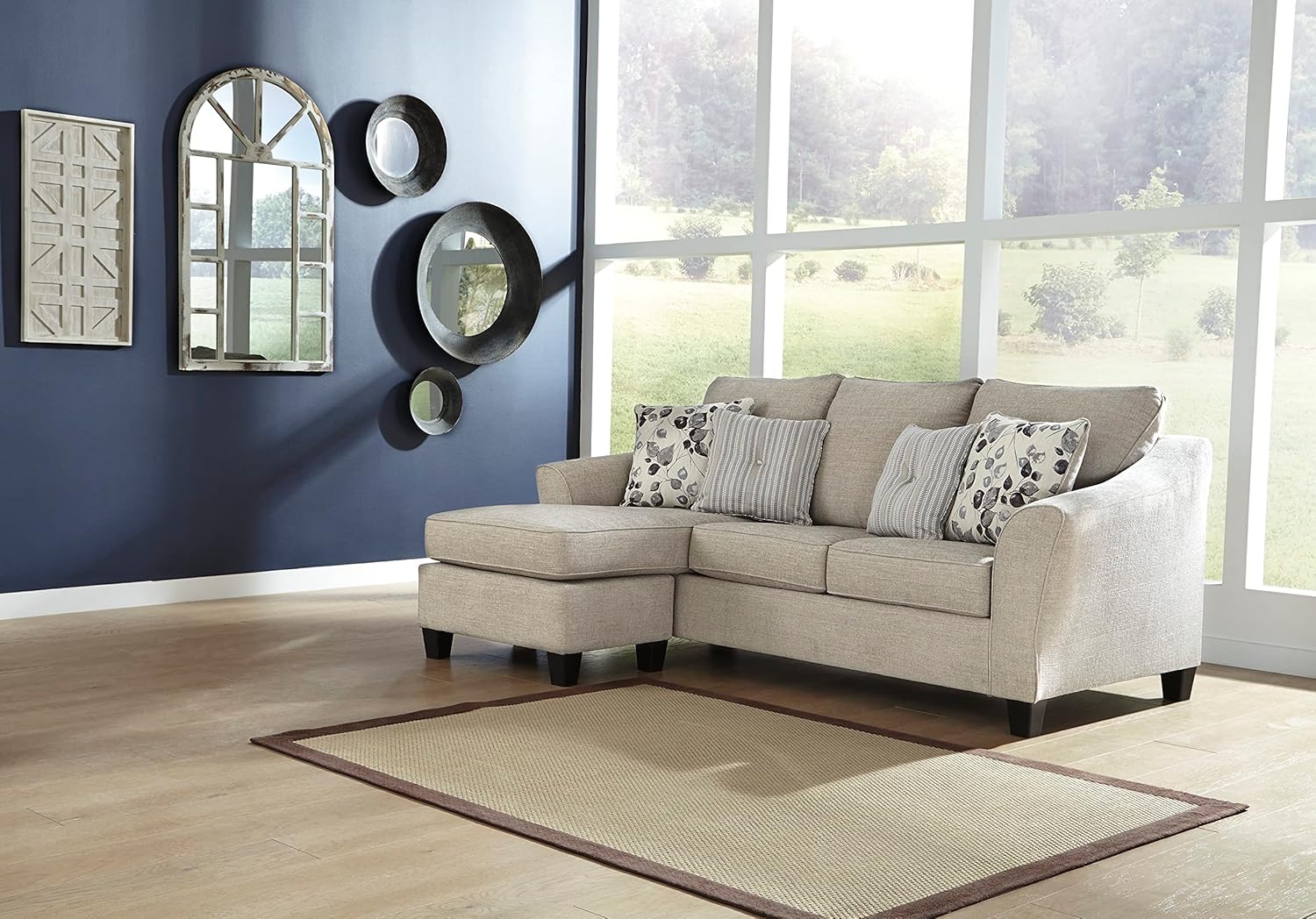 Ashley Furniture Abney Sofa Chaise, Driftwood