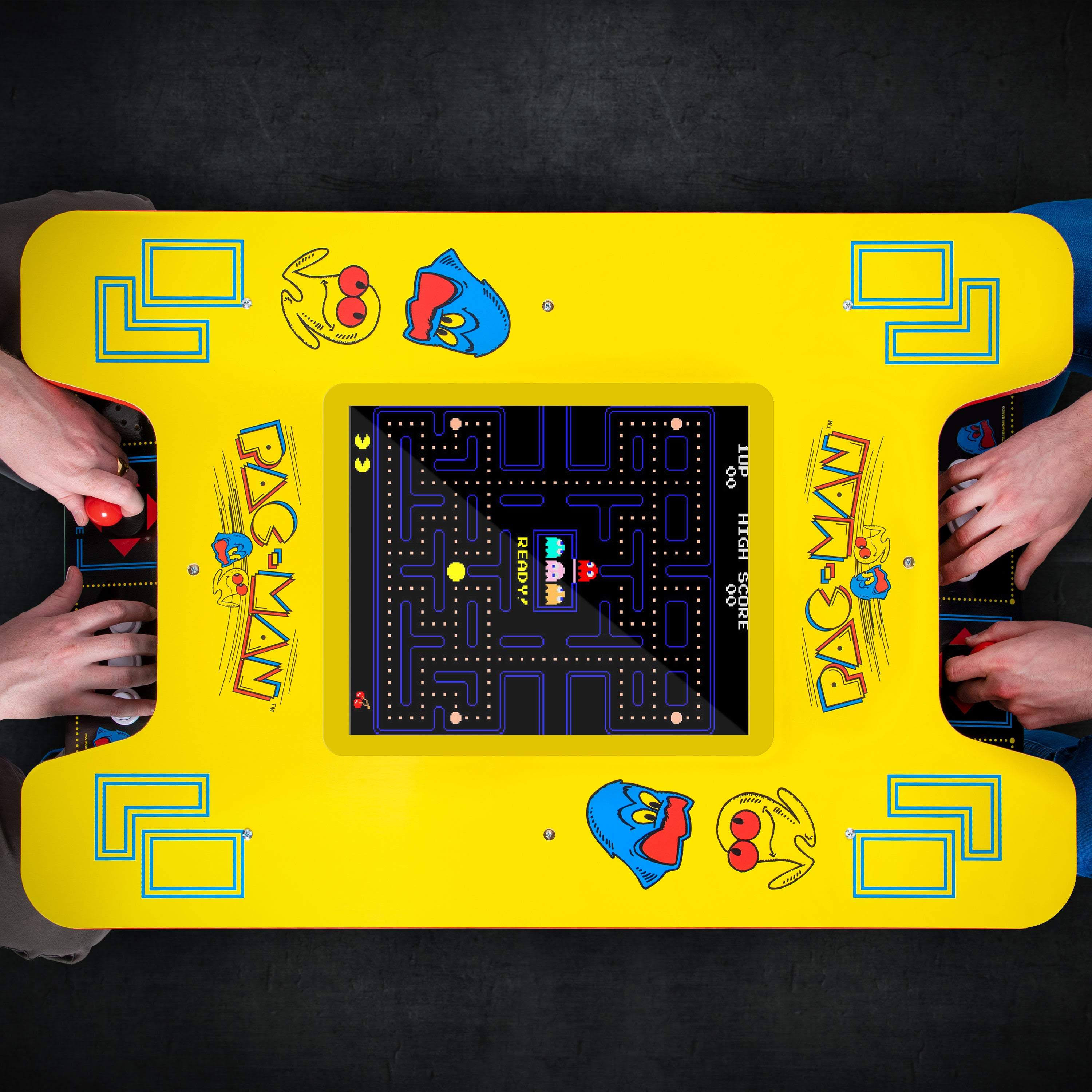 Arcade1Up - Deluxe 8-in-1 Head to Head Cocktail Table with Pac-Man and Galaga - Black