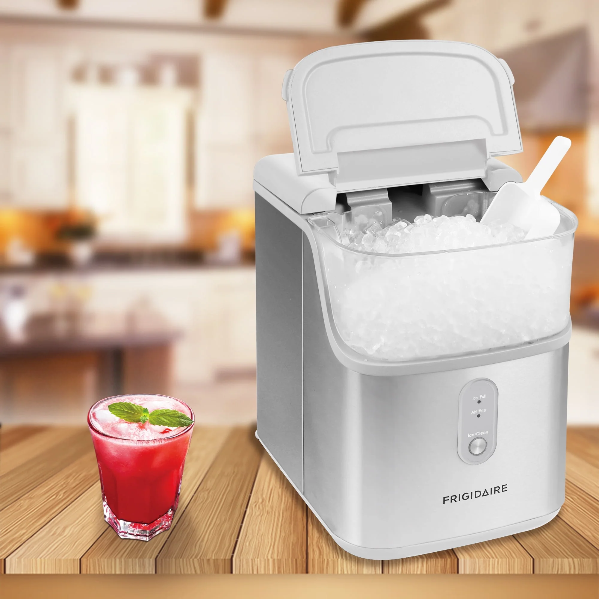 Frigidaire 33 Lbs. Nugget Ice Maker - BLACK Stainless Steel, EFIC228