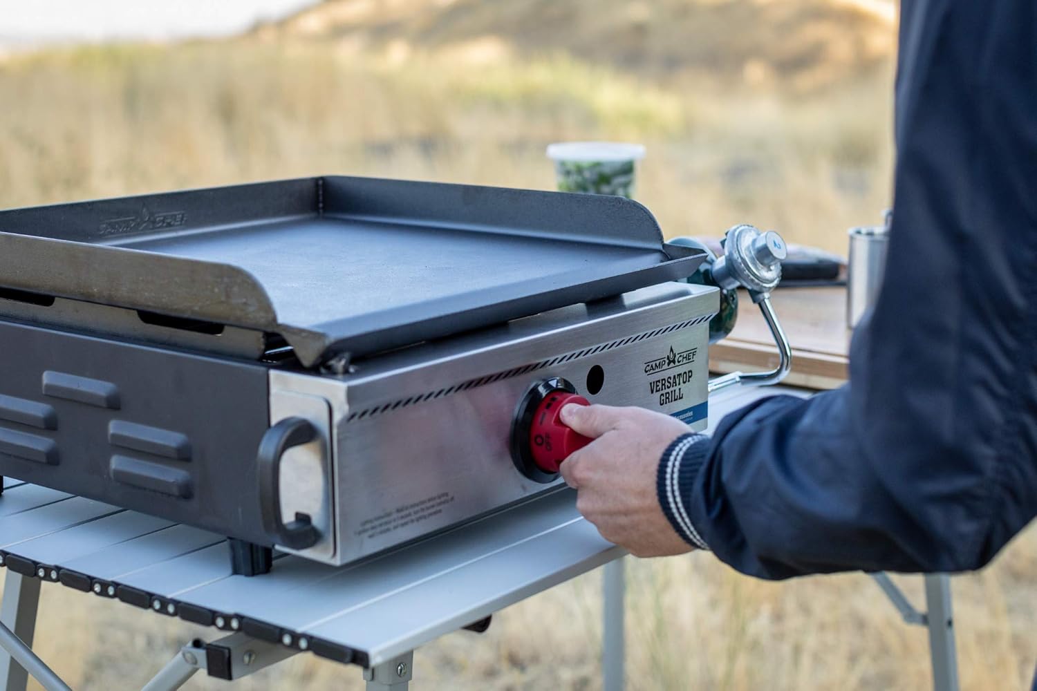 Camp Chef Versatop Portable Flat Top Grill 250 and Griddle (FTG250) - Compatible 14 Accessories