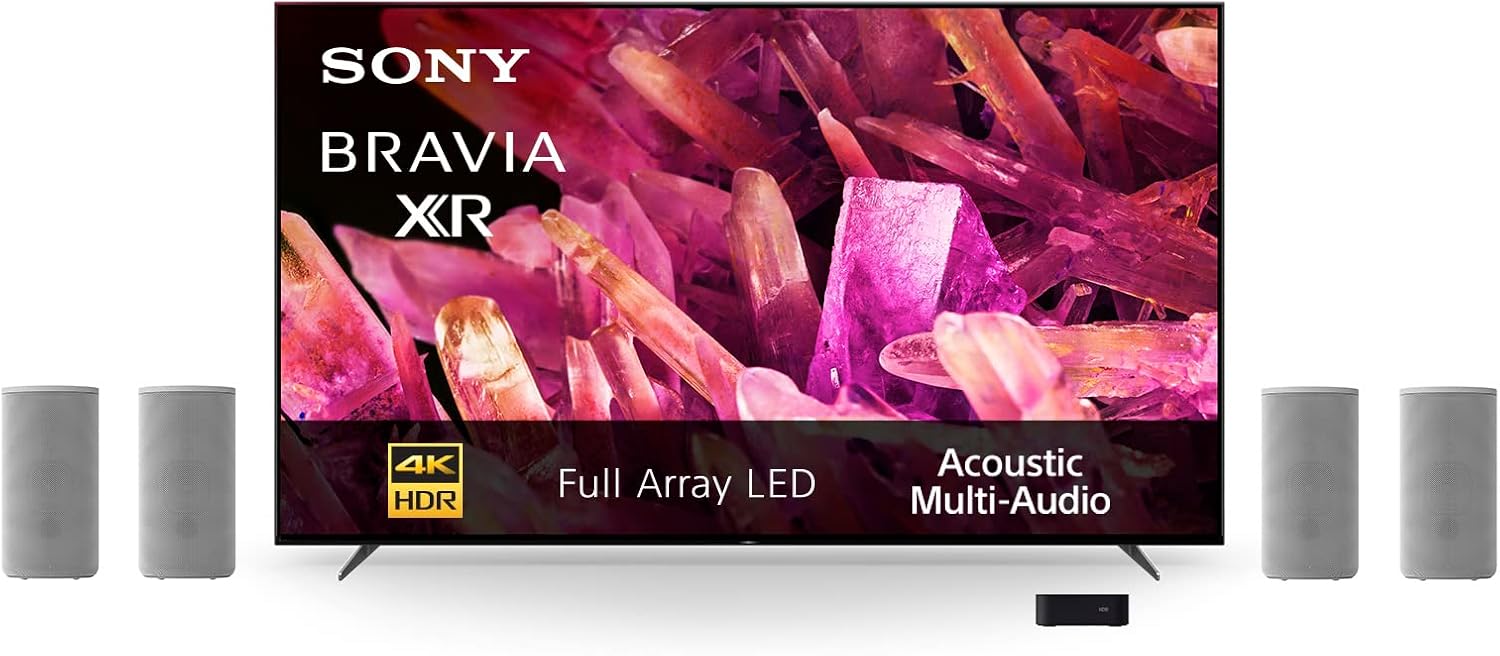 Sony TV XR75X90K with HTA9