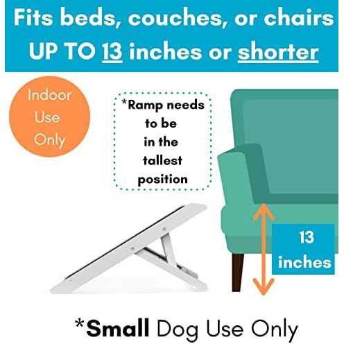 Birdrock HOME Adjustable Dog Ramp for Low Beds or Couches - Pet Supplies online store