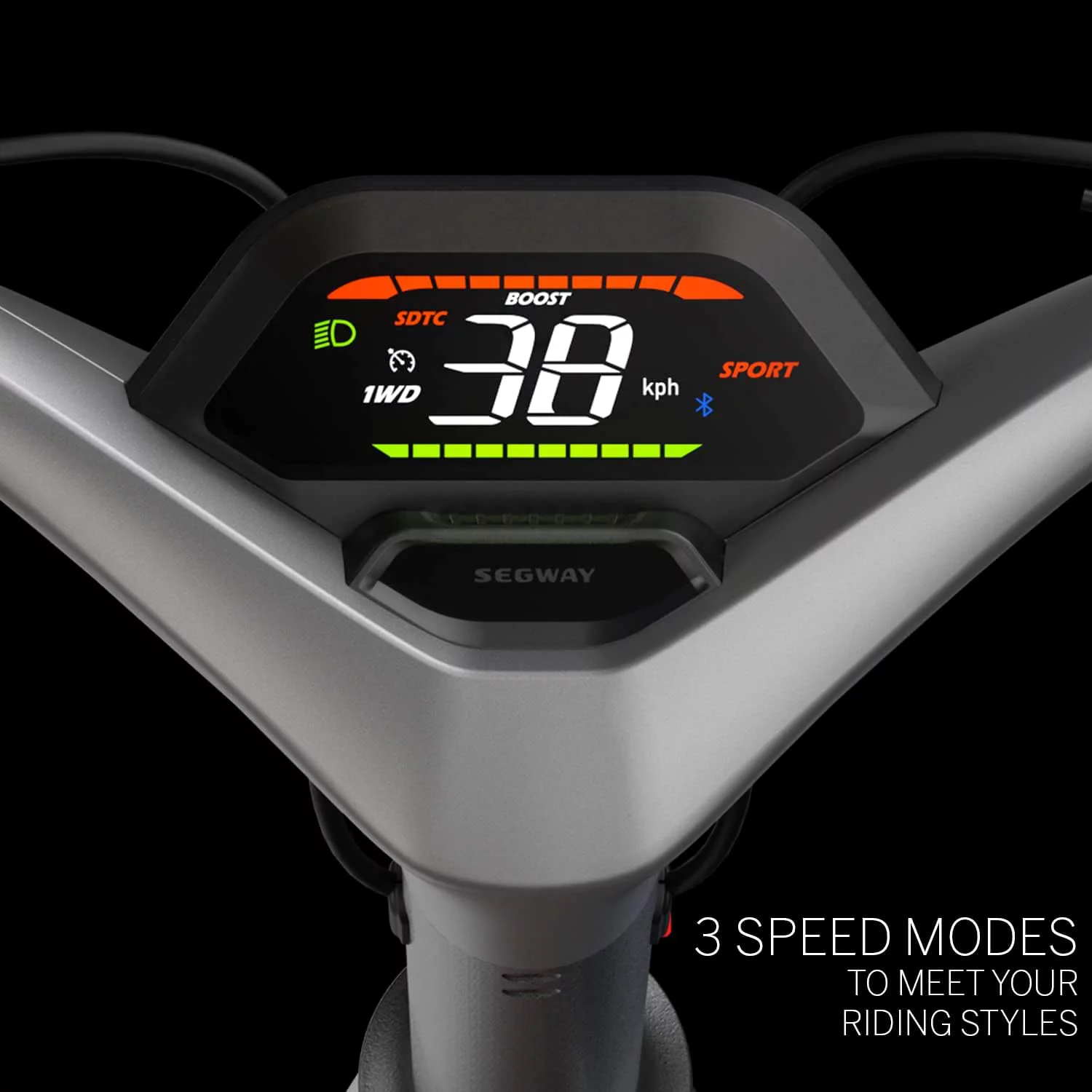 Segway SuperScooter GT1, 3000W Motor, 43.5 Miles Long Range, Dual Suspension, 11" Tires, Foldable, Adults