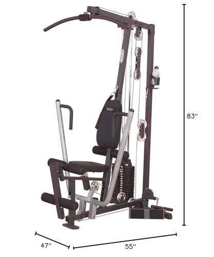 Body-Solid (G1S) Selectorized Weights Stack Home Gym Machine, Arm & Leg Strength Training