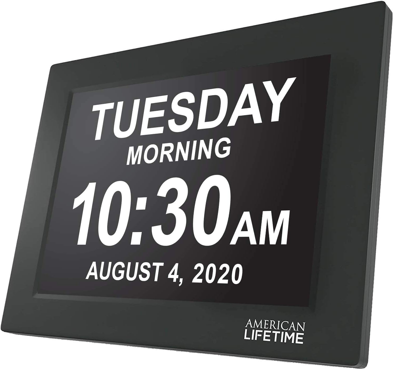 【New 2022】American Lifetime Day Clock Large Digital Clock Large Display with date and day of the week, Digital wall clock Large display Dementia products for elderly seniors,Clocks for Seniors (White)