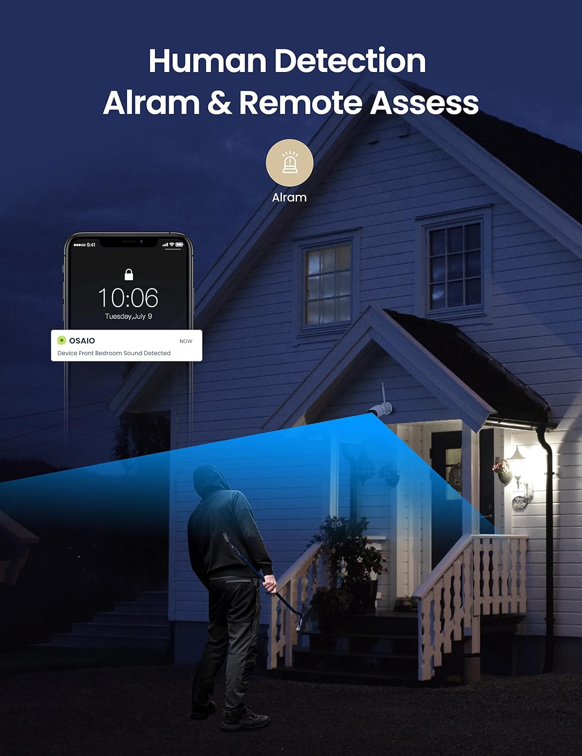Security Camera System with 1TB HDD, 8CH NVR 4pcs Home Security Camera Outdoor with AI Face Detection,Color Night Vision,IP66 Waterproof,Remote Access