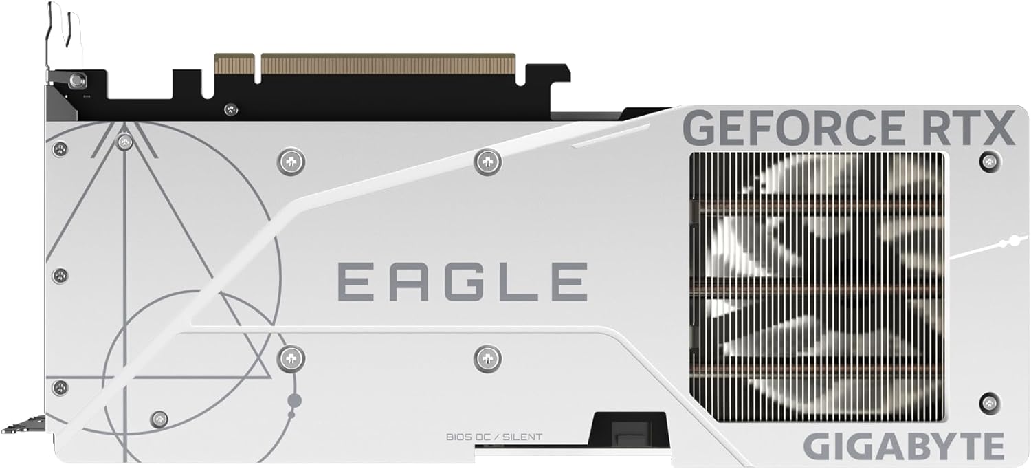 Gigabyte GeForce RTX 4060 Ti EAGLE OC ICE 8G Graphics Card - 8GB GDDR6, 128bit, PCI-E 4.0, 2550MHz Core Clock, 2 x DisplayPort 1.4a, 2 x HDMI 2.1a, NVIDIA DLSS 3, GV-N406TEAGLEOC ICE-8GD