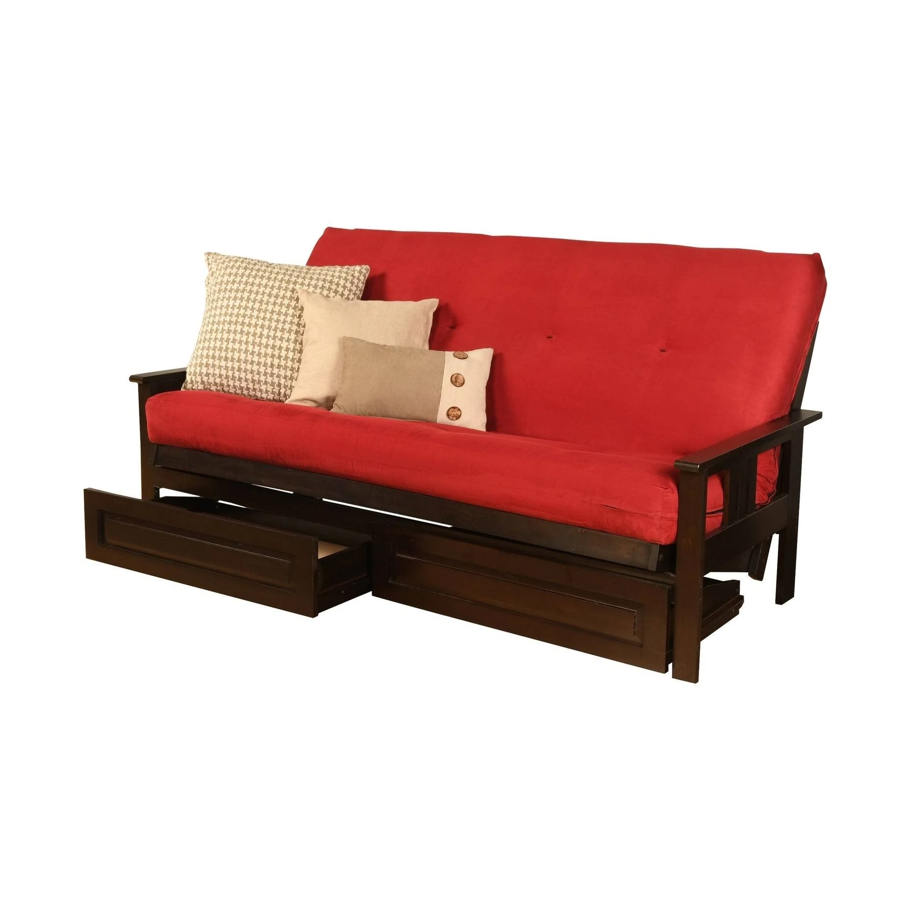 Somette Queen-size Wood Futon Frame - Espresso