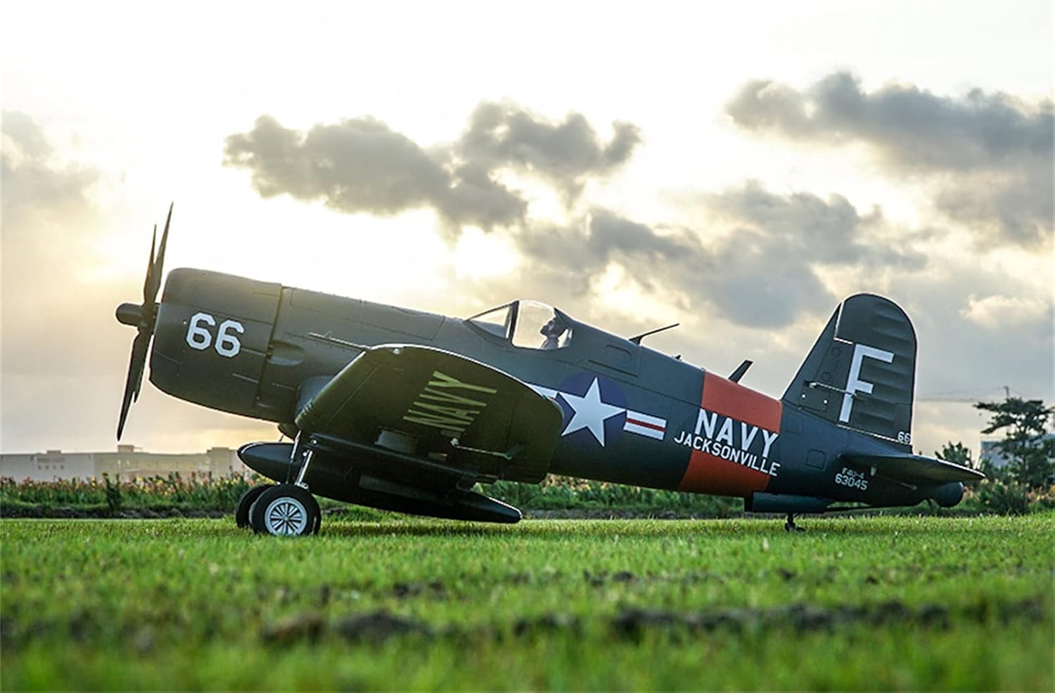 Fms Rc Plane 6 Channel Remote Control Airplane Racing Warbird 1700MM (66.9") Wingspan F4U Corsair V3 Without Reflex V2 Rc Planes for Adults PNP (No Radio, Battery, Charger)