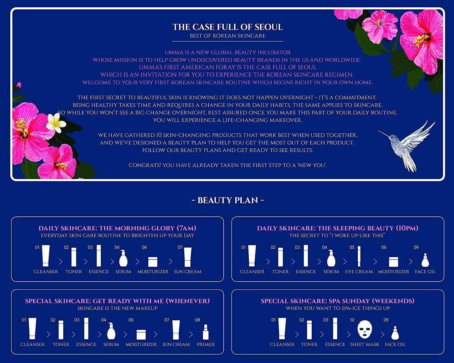 The Case Full of Seoul, Best of Korean Skincare, 11-Piece Set