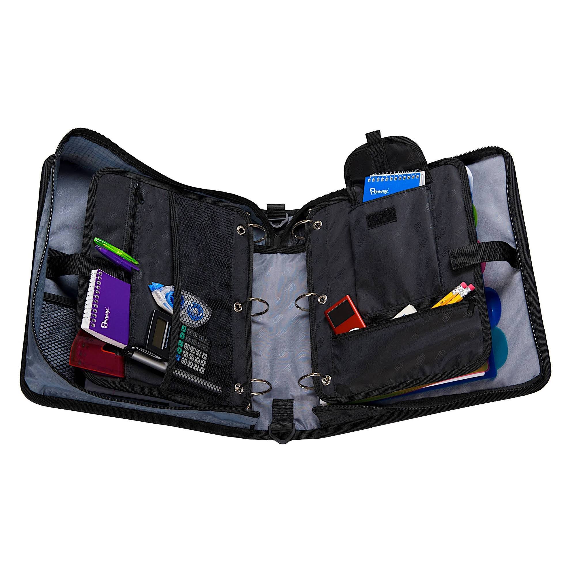 Case-it 1.5x22 Ring Zipper Binder Two-Tone - Purple
