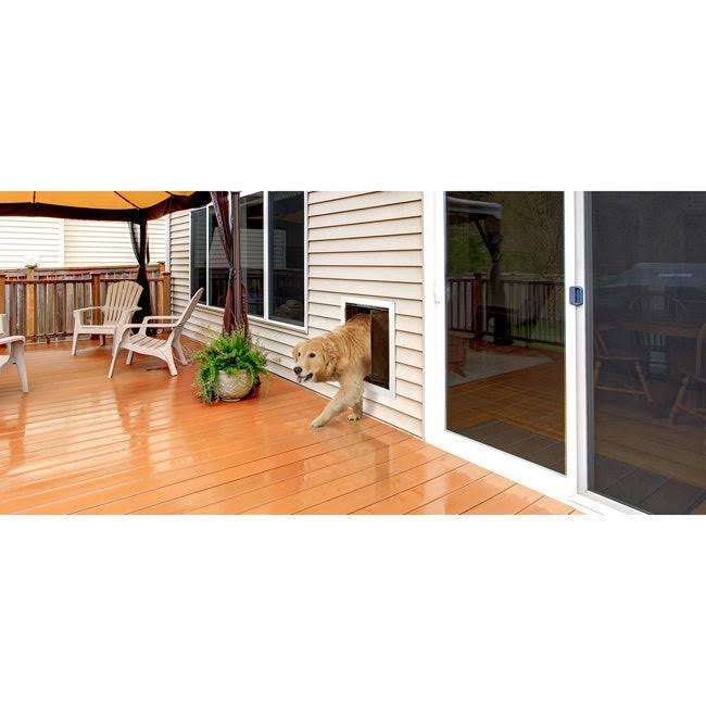 PlexiDor Performance Pet Door Large Wall Mount White