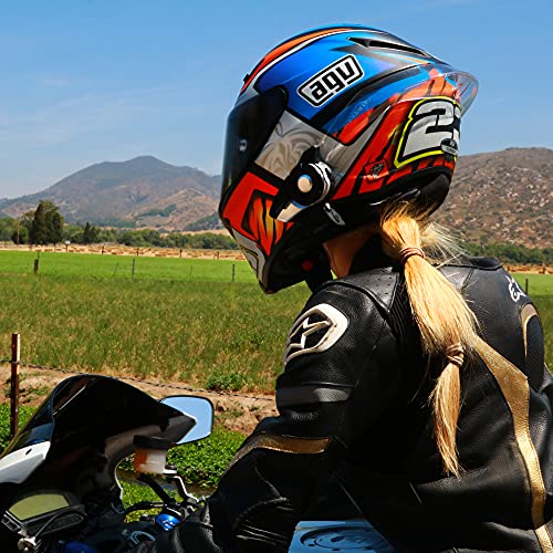 Sena 20S EVO Motorcycle Bluetooth Headset Communication System with HD Speakers,Black SC-A0325 High Definition Speakers