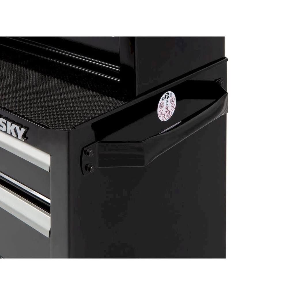 Husky 26 in. W 4-Drawer Rolling Cabinet Tool Box Chest in Gloss Black