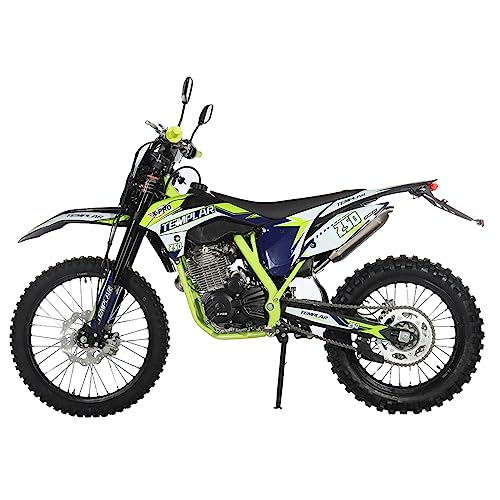 X-PRO Templar Dirt Bike with 5-Speed Manual Transmission 21"/18" Wheels | 250cc, All Lights, Electric/Kick Start, Zongshen Brand Engine