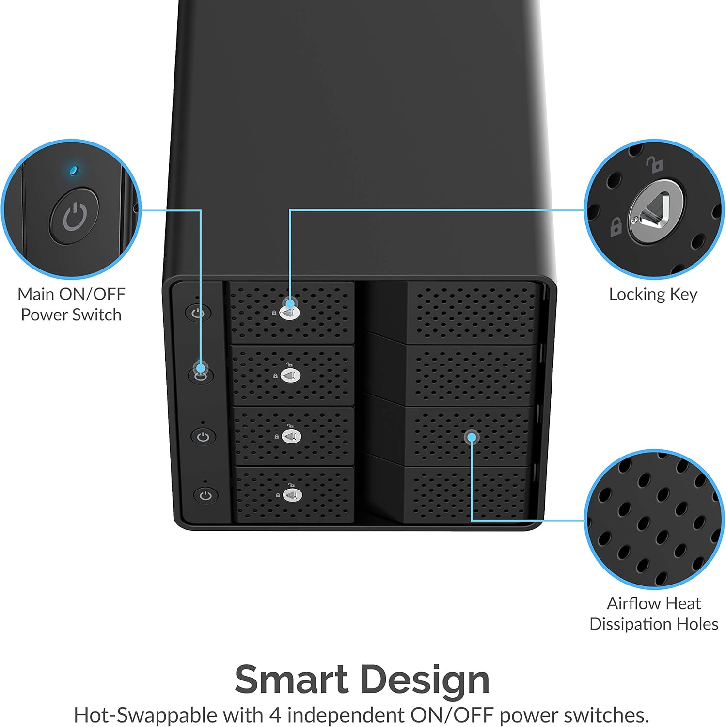 SABRENT USB 3.0 to SATA I/II/III Dual Bay External Hard Drive Docking Station for 2.5 or 3.5in HDD, SSD with Hard Drive Duplicator/Cloner Function [10TB Support] (EC-HD2B)