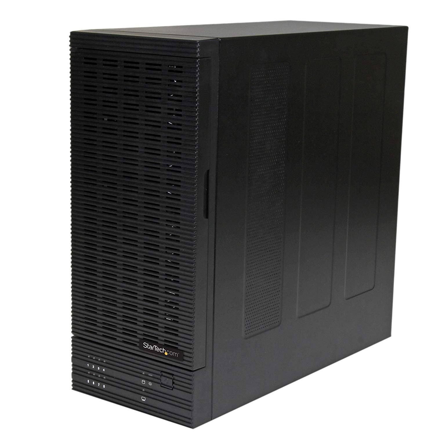 StarTech.com USB 3.0 / eSATA 8-Bay Hot-Swap 2.5/3.5x22 SATA III Hard Drive Enclosure with UASP - 8-Bay SATA 6 Gbps Enclosure for