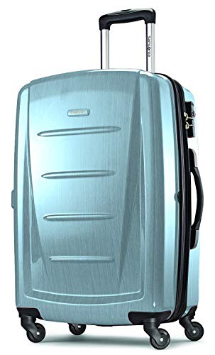 Samsonite Winfield 2 Hardside Expandable Luggage with Spinner Wheels, Brushed Anthracite, Checked-Large 28-Inch