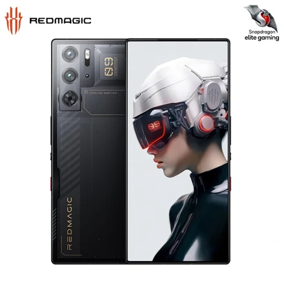 Nubia RedMagic 9 Pro 5G Smartphone, 120Hz Gaming Phone, Snapdragon 8 Gen 3, 6.8"AMOLED Screen, 16G+512GB, 80W Charger US Unlocked Cell Phone Black