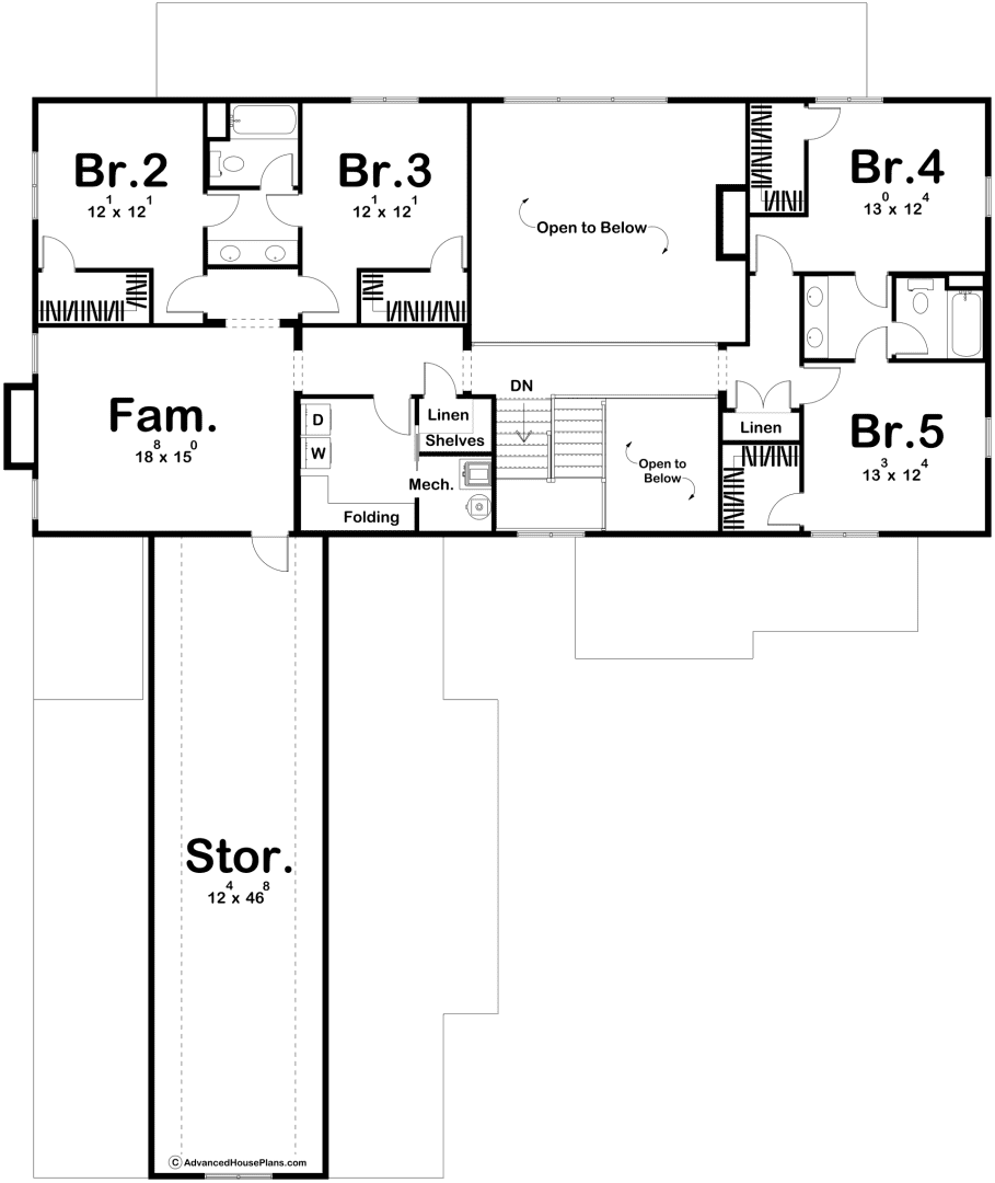 Advanced House Plans: Builder Ready Blueprints | Longhorn Ranch 30164 | 1.5 Story Plan