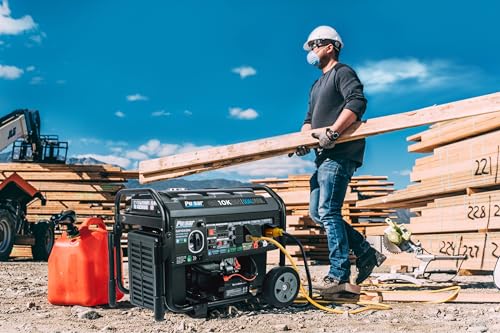 Pulsar 9500W Tri Fuel Gasoline Propane Natural Gas Portable Inverter Generator w/Remote Start & CO Sentry for Home Use GS95TiSCO