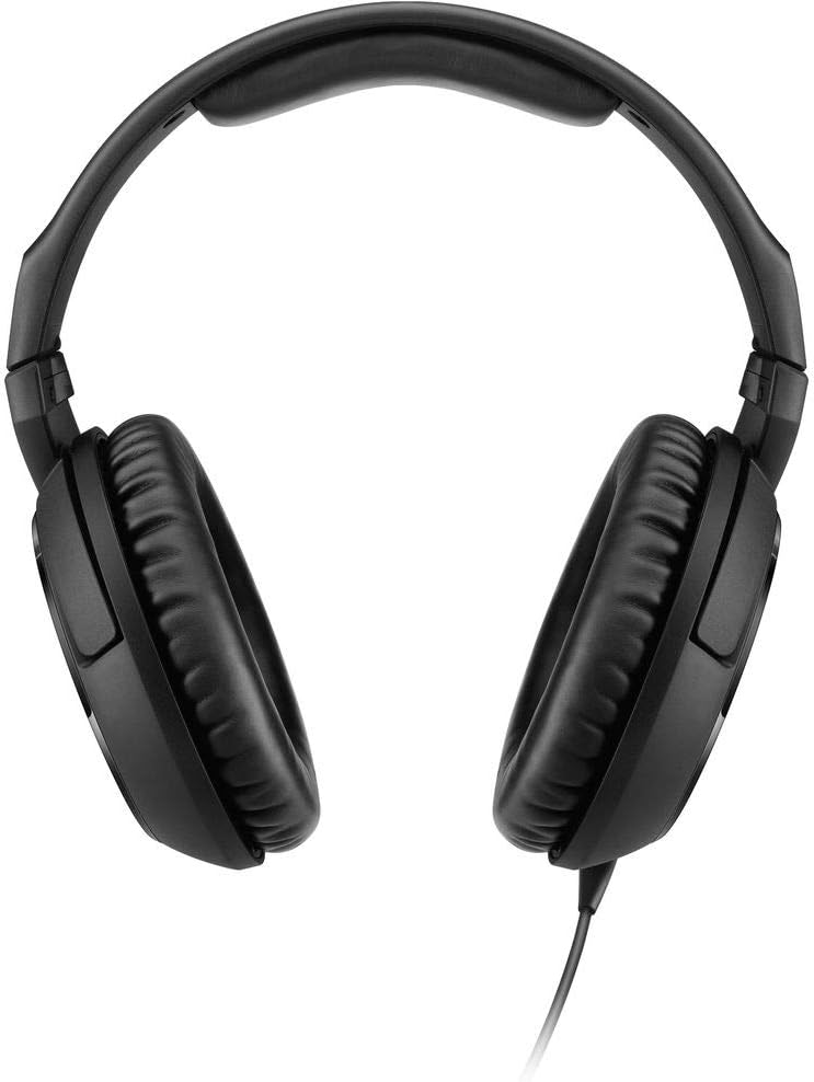 Sennheiser HD 200 Pro Monitoring Headphones with Headphone Holder & Stereo 1/4 Male Headphone Extension Cable 10' Bundle