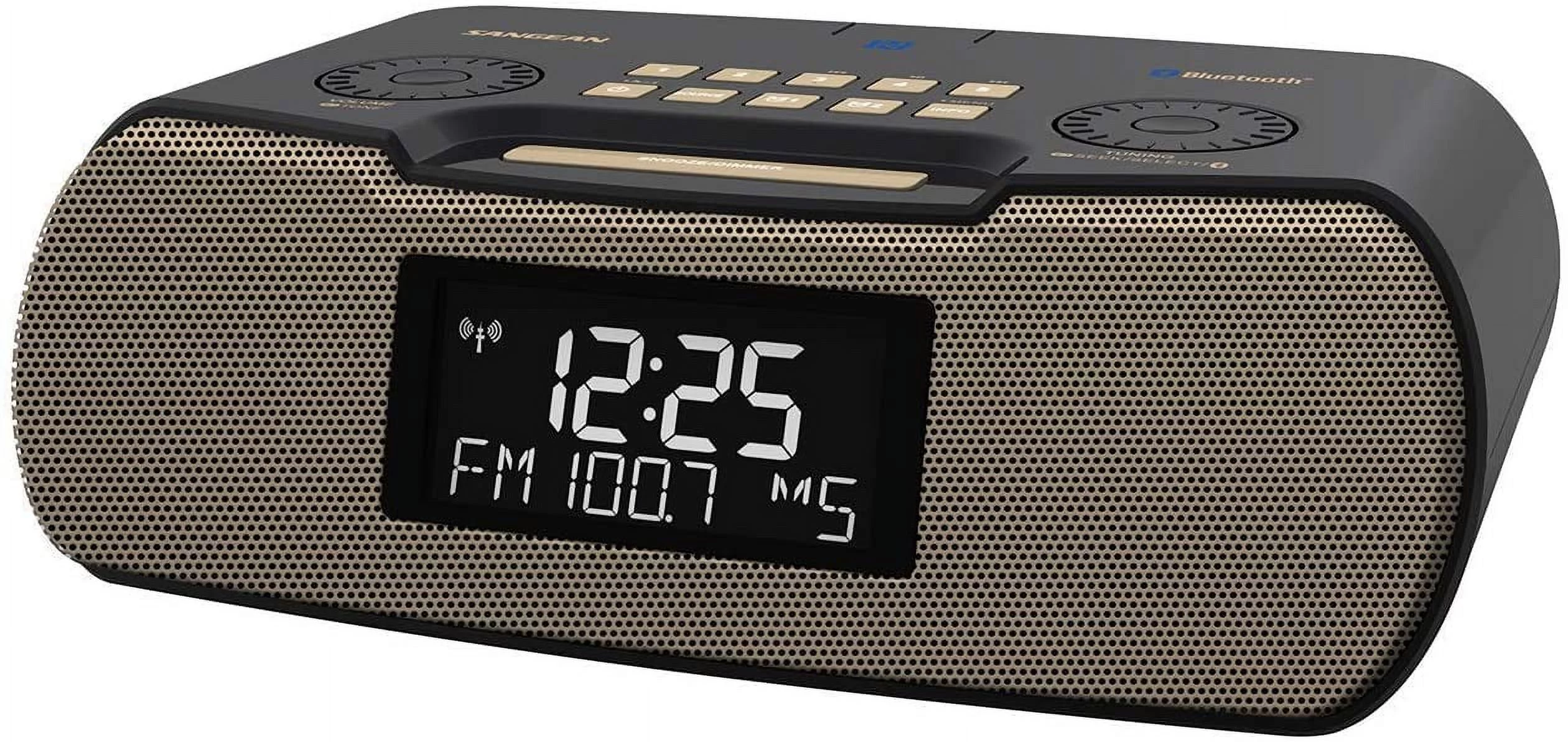 Sangean RCR-20 Digital AM/FM-RDS/Bluetooth Clock Radio with USB Charger