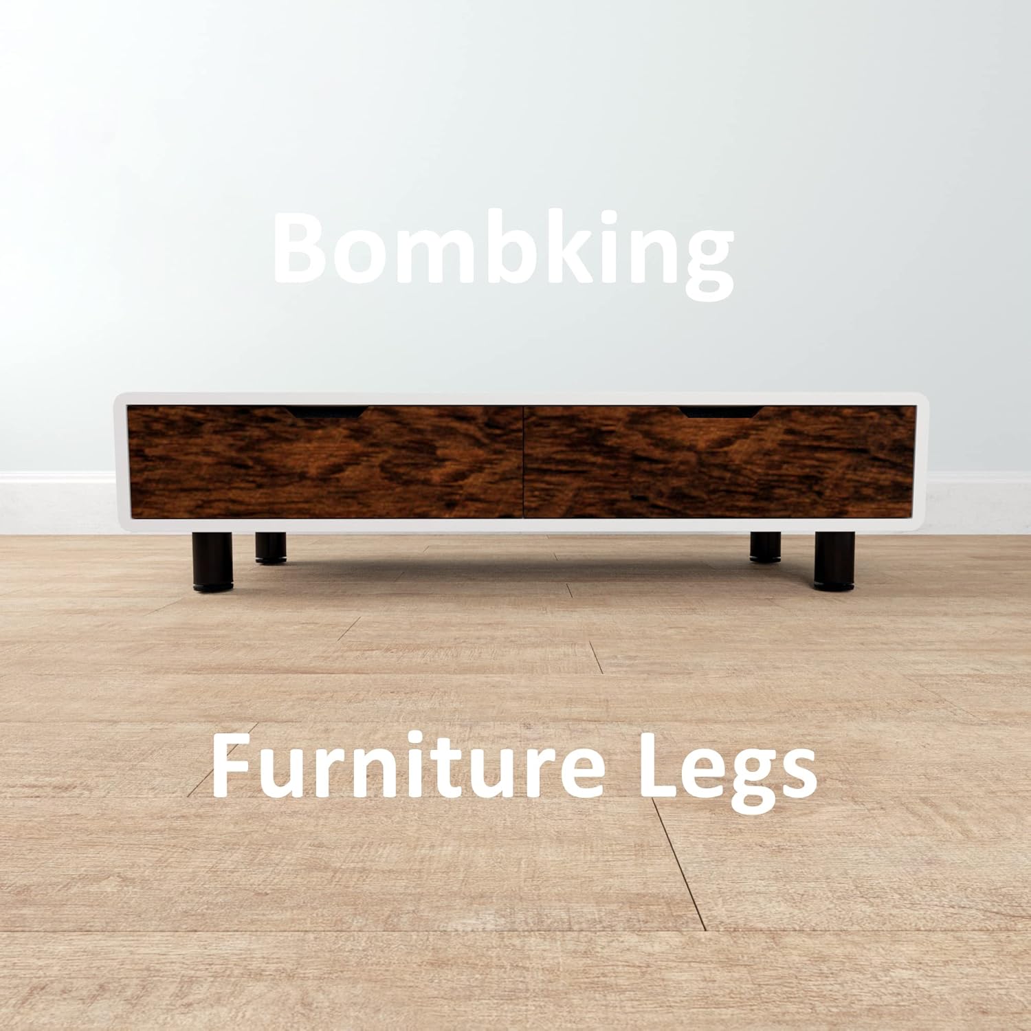 28 Inch Adjustable Table Legs, Black Legs for Desk, Sturdy Pipe Table Legs for Dining Table, Computer Table, ( Set of 4 )