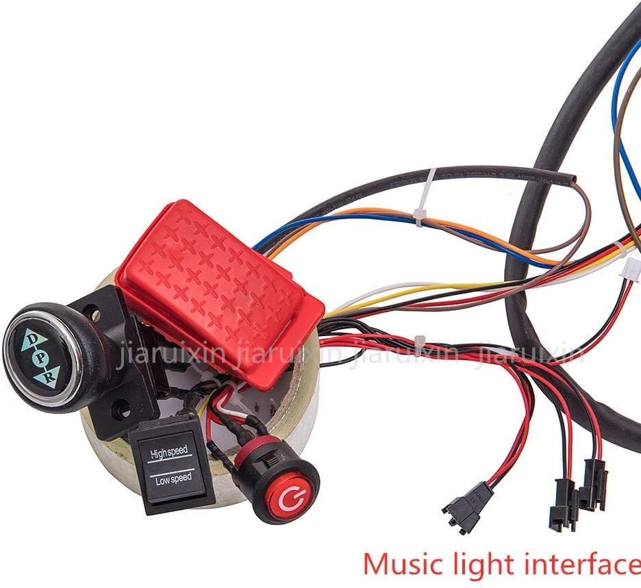weelye Kids Ride On Car 12V DIY Modified Wires Complete Set of Remote Control Circuit Borad Wires Switch Gearbox with Motors,Children Electric Ride On Car Accessories