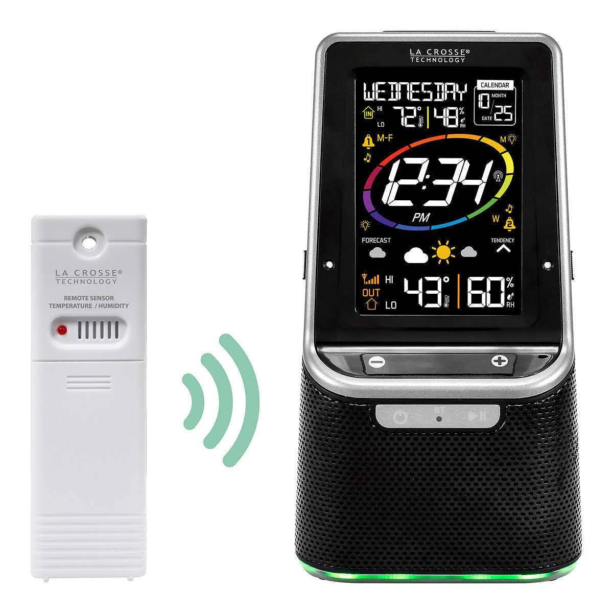 La Crosse Technology Wireless Weather Station with Bluetooth Speaker S87078