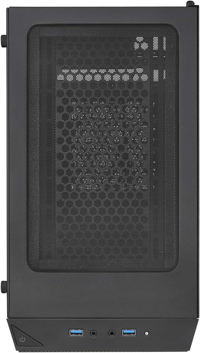 SilverStone Technology Micro-ATX Glass Computer Case PS15B-G