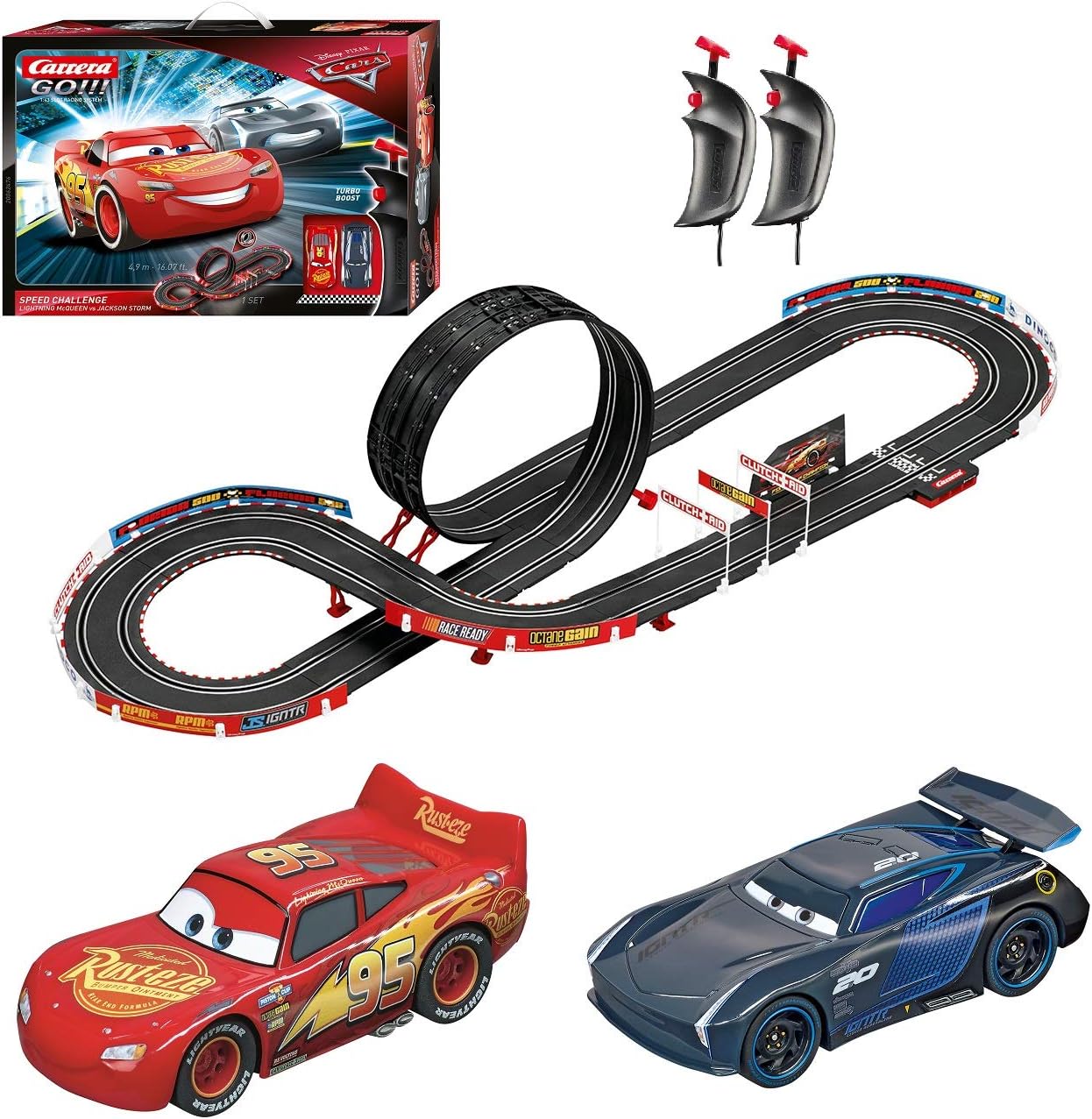 Carrera GO!!! 62482 Speed Grip Electric Slot Car Racing Track Set 1:43 Scale (20062482)