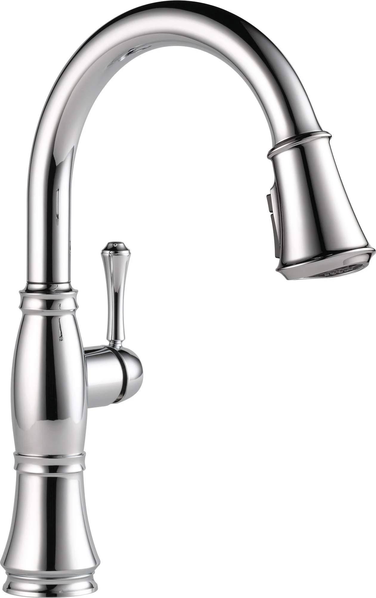 Delta 9197-DST Cassidy Chrome Single Handle Pull Down Kitchen Faucet