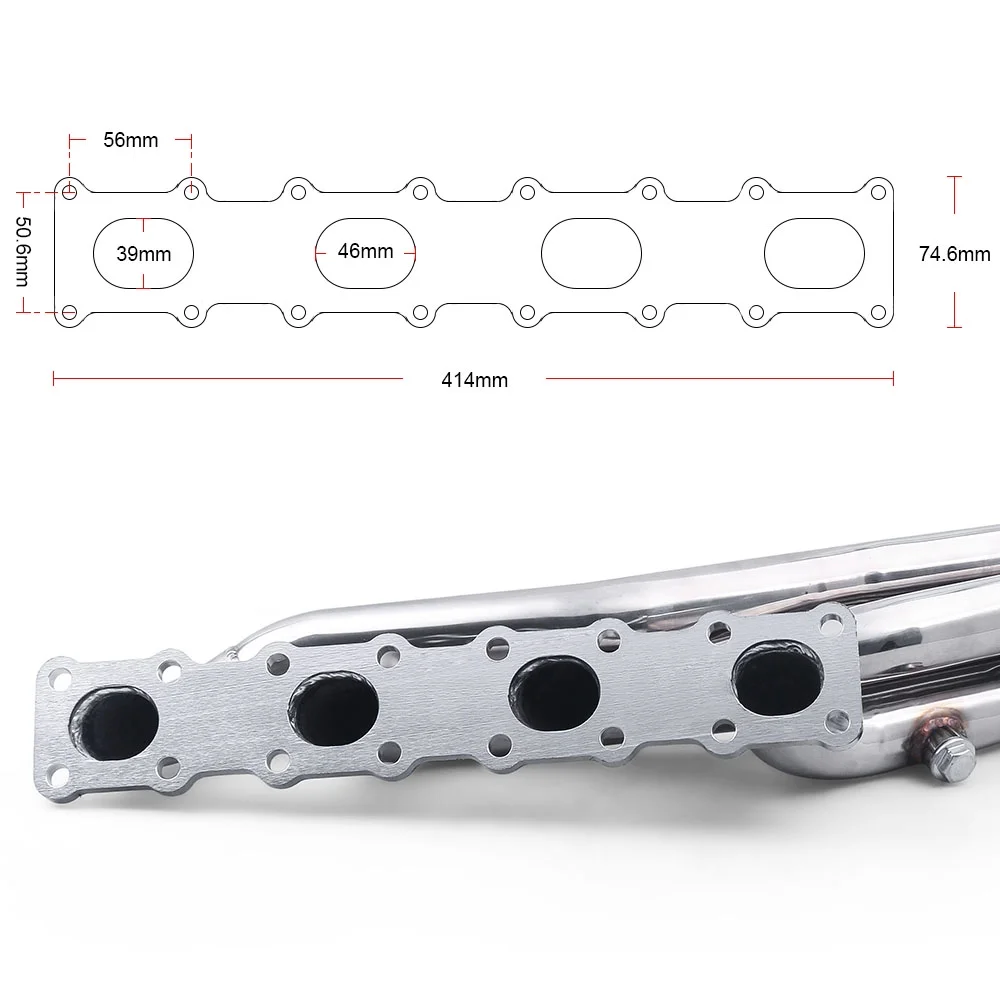 Stainless Exhaust Manifold Header for Nissan Titan Armada QX56 04-15 5.6L V8