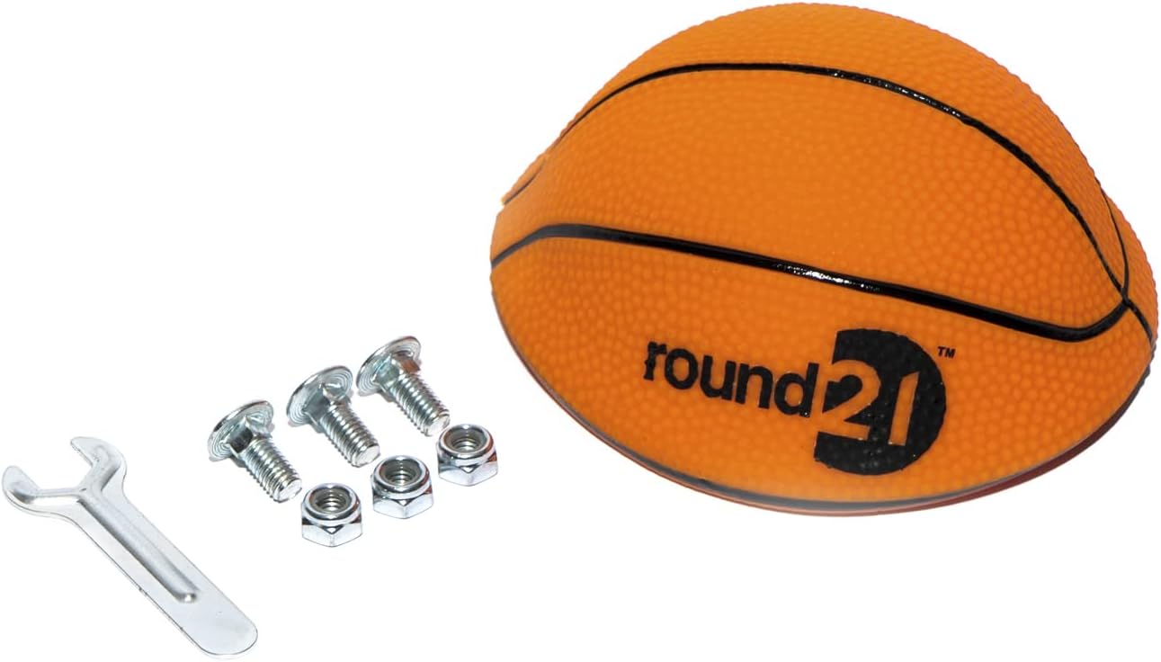 round21 - Ocean View - Over The Door Mini Basketball Hoop with 18" x 11" Polycarbonate Backboard, Flexible Rim and Net, Includes 5" Rubber Ball