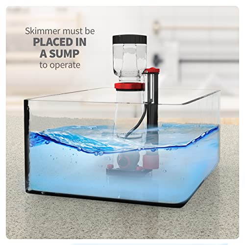 AQUATICLIFE Variable Speed Macro Aqua DC Cone Skimmer for Saltwater Aquariums, Sump Placement