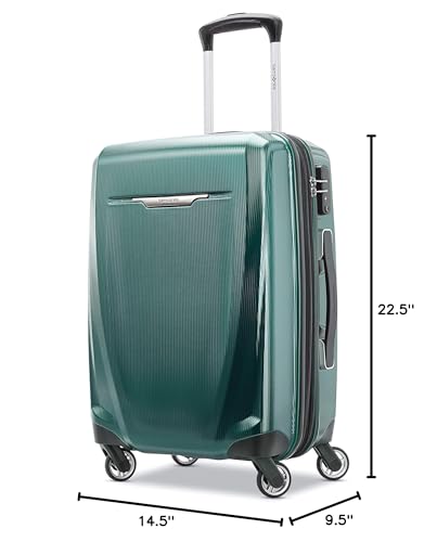 Samsonite Winfield 3 DLX Hardside Expandable Luggage with Spinners, Silver, Carry-On 20-Inch