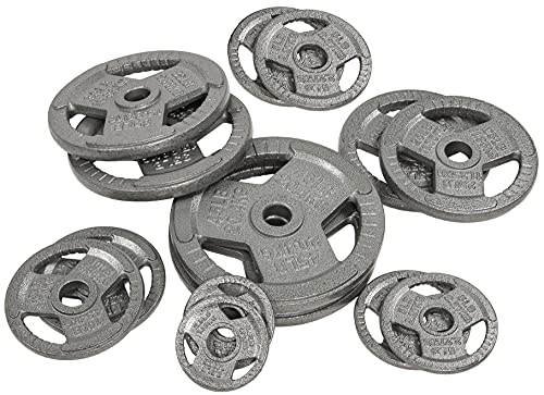 BalanceFrom 300-Pound Olympic Weight Set Including 7FT Olympic Barbell and Cast Iron Plates