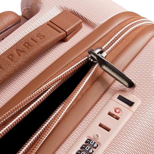 DELSEY PARIS Chatelet Air 2.0 Hardside Luggage with Spinner Wheels, Angora, Checked-Large 28 Inch