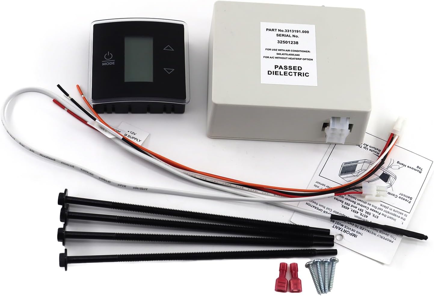 3316230.000 RV Wall Thermostat/Relay Box Heat/Cool for Dometic for RV/Camper Conditioners 3316230.700 with Black Wall Thermostat 3316230.714
