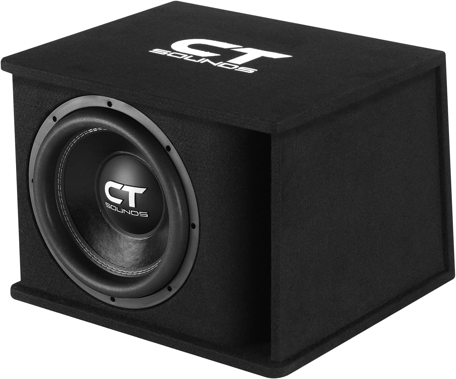 CT Sounds Single 12” 1300W Loaded Tropo Series Ported Car Subwoofer Box - TROPO-1X12D2