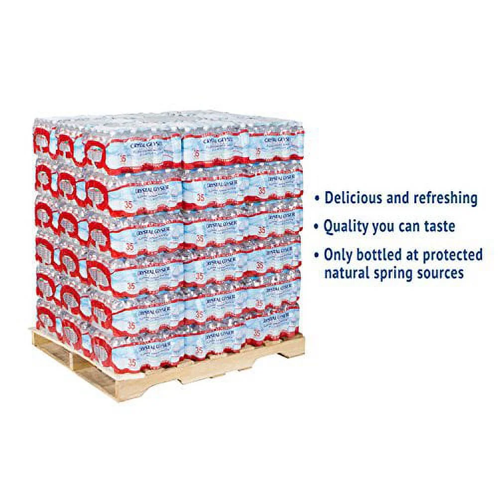 Crystal Geyser Alpine Spring Water, 16.9 Oz Bottle, 35/Cs, 54 Cs/Pallet