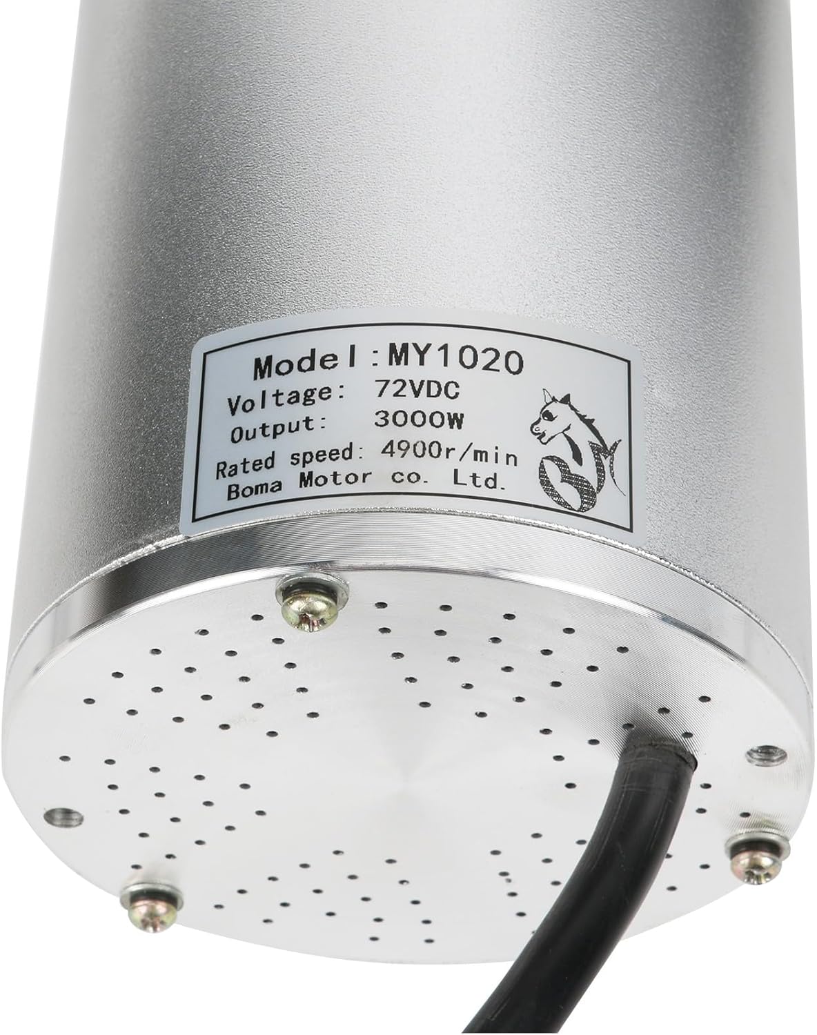Electric DC Motor, 3000W 72V Brushless Motor Kit 4900rpm High Speed Electric Scooter Motor for Go Kart e Bike Golf Cart Motorcycle with Speed Controller, Throttle Pedal, Keylock