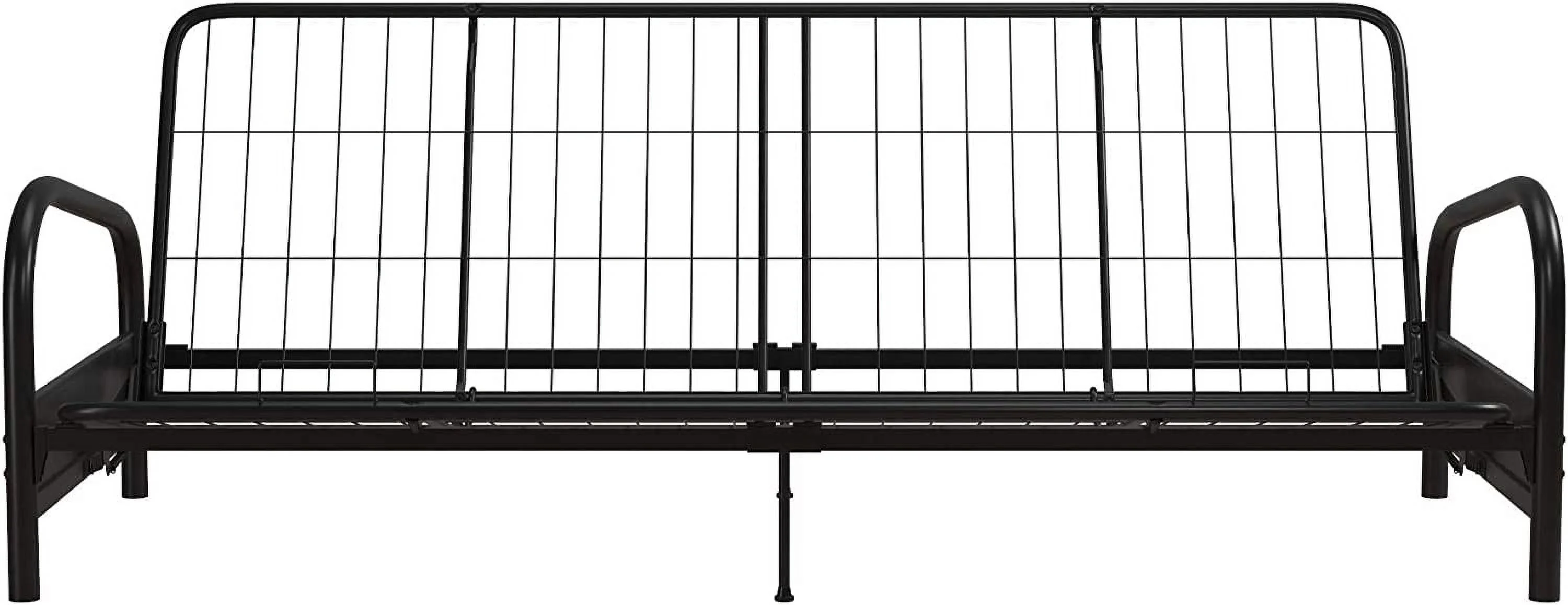 QCAI Vermont Metal Futon Frame, Classic Design, Full Sized - Black