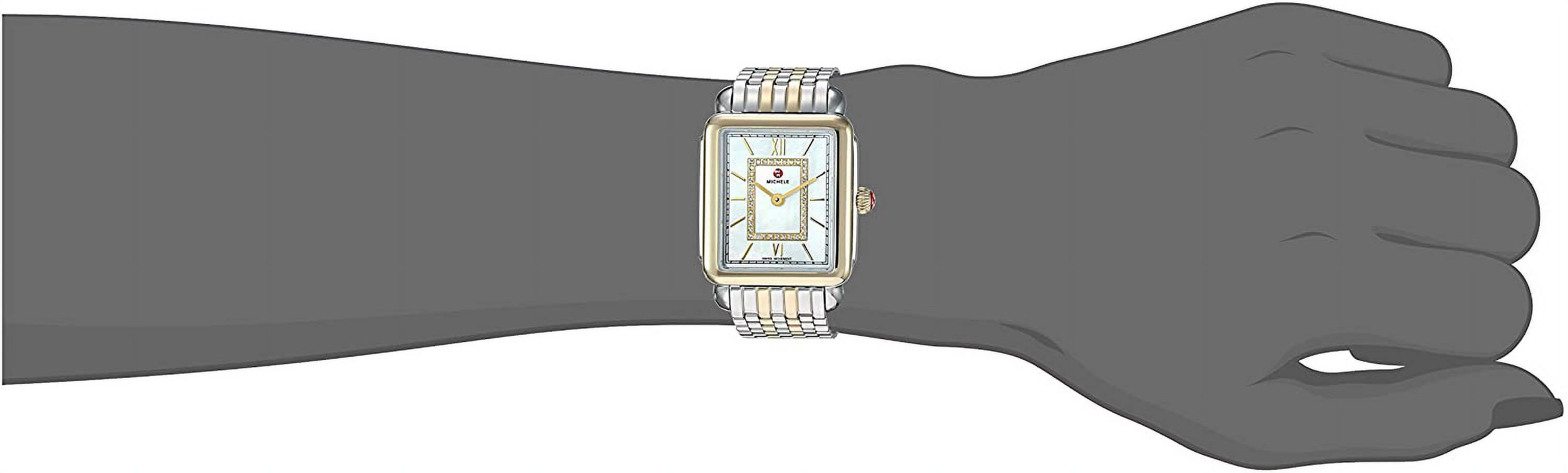 Michele Women's Deco II Mid Two-Toned Diamond 26mm Watch MWW06I000024