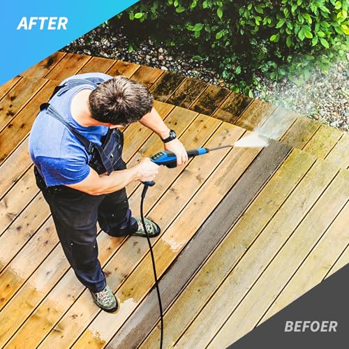 Electric Pressure Washer 4500 PSI Max 3.2 GPM,Power Washer with RC Adjustable Pressure,4 Nozzles and 500ml Foam Cannon,for Cars,Patios and Floor Cleaning