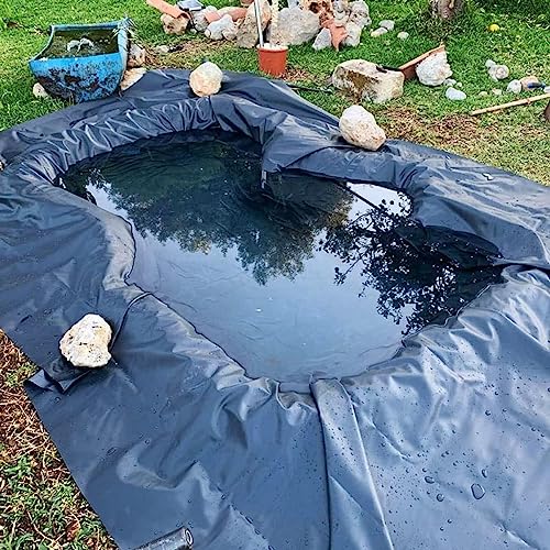 Black HDPE Exterior Pond Liner, Thickness 0.13MM Garden Fish Pond Preformed Liners Membrane, Flexible Foldable & UV Resistant,Black,10x10m
