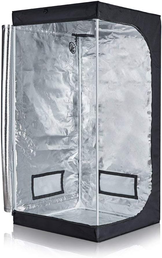 Grow Tent Kit Complete Package New Tech APQ300 LED Grow Light Full-Spetrum, 32"X32"X63"Indoor Mylar Grow Tent, 4" Fan Filter Combo Ventilation Kit for Hydroponic Growing System
